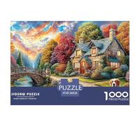Autumn CottageUltimate Challenge Jigsaw Puzzles for Adults Conquer The 1000-Piece (Advanced) Impossible, Hard, And Difficult Challenging Puzzle Educational Games - This Is The Pinnacle Gift Jigsaw Pu