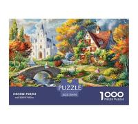 Autumn Country Living Jigsaw Puzzles for Adults Interesting Puzzle Game 1000 Jigsaws Brain Challenge Home Decoration Gifts 70x50cm/1000pcs