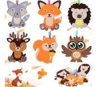 Autumn Crafts for Kids, Kids Activity Packs Crafting Supplies Kids Craft Set Autumn Animals Craft Sets for Girls Boys Autumn Gifts for 3-12 Year Olds Party Craft Birthday Gifts Handicrafts