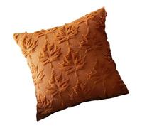 Autumn Cushion Cover, Plush Autumn Maple Leaf Cushion Covers, Washable Decoration for Home, Sofa, Living Room, Bedroom, Chair, Children's Room, Yoga Area