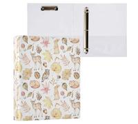 Autumn Cute Woodland Animals 3 D-Ring Binder A4 1 Pack with 200 Sheet for Kids School Supplies Women Men Office