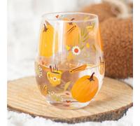 Autumn Days Stemless Glass - Cozy Fall Themed Drinkware (550Ml)