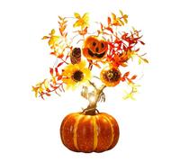 Autumn Decoration Pumpkin Tree Lights with LED,35cm Fall Decor Light Up Pumpkin,Halloween Thanksgiving Artificial Light Tree for Wedding Dining Room Party