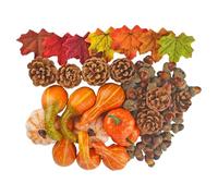 Autumn Decoration - Seasonal Collection for Celebration Backdrop Assembly with Realistic Faux Foliage, High Density Foam Construction, Ideal for Christmas Wreath Augmentation