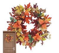 Autumn Decoration Wreath - Thanksgiving Decoration Wreath | Harvest Crown | Artificial Autumn Wreath for Door Window | Berry Vine Wreath for House Parties