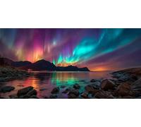 Autumn Decorations Aurora Diamond Painting, The sea Diamond Art Kits Adults, Gem Crystal Art Adult Crafts, DIY Full Drill Embroidery for Halloween Decorations, Apply Home Wall Decor 40x80cm g-419