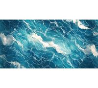 Autumn Decorations Blue Diamond Painting, The sea Diamond Art Kits Adults, Gem Crystal Art Adult Crafts, DIY Full Drill Embroidery for Halloween Decorations, Apply Home Wall Decor 100x200cm g-474