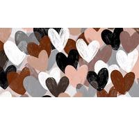 Autumn Decorations Love Diamond Painting, Black Diamond Art Kits Adults, Gem Crystal Art Adult Crafts, DIY Full Drill Diamond Painting for Halloween Decorations, Apply Home Wall Decor 100x200cm g-1