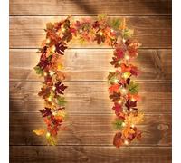 Autumn Decorations Maple Leaf Lights,LED Maple Leaves Fairy Lights,Artificial Maple Leaf Autumn Garland,Autumn Decoration Lights Outdoor Perfect for Parties/Halloween/Thanksgiving/Xmas OR Any Occasion