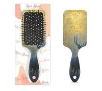 Autumn Deer Leaves Hair Brush Wet Dry Air Cushion Hair Brush Plastic Detangler Hairbrush for Kids Adults Back To School Gift Women Men