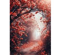 Autumn Diamond Art Kits Adults,5D Landscape Diamond Painting Kit for Beginner, DIY Crystal Art Crafts for Adults, Square Rhinestones Paintings Kits for Room Decor Gifts for Women 12x16inch -FZ2508582