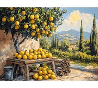 Autumn Diamond Art Painting Kits for Adults, 5D Fruit Diamond Painting with Accessories, DIY Full Drill Craft Supplies for Kids Embroidery Kit, Crystal Art Pictures for Home Wall Decor 70x50 cm W-7299