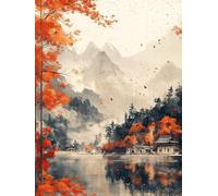 Autumn Diamond Painting Kits for Adults, Pattern Landscape Diamond Art 5D DIY Full Square Drill Gem Crystal Art Kits Crafts for Adults, Room Decor, Bedroom Decor, Gifts for Women 24x32 Inch -yym2507QE