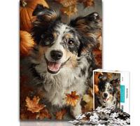 Autumn Dog 1000 Piece Jigsaw Puzzles for Teenagers,Decompressing Intellectual Educational Toy Great Gifts And Toys (38x26cm)