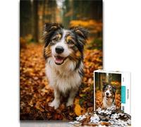 Autumn Dog Jigsaws Puzzles 1000 Pieces for Adults Gifts,Challenging Game And Family Play Wall Decoration Unique Birthday And Xmas Gifts 38x26cm