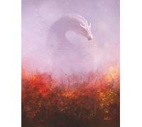 Autumn Dragon Notebook - Wide Ruled Composition Notebook, 8.5" x 11", 120 pages, full-color cover art painted by fantasy illustrator Jason Behnke.