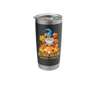 Autumn Dreams Sweater Schemes Gnome Pumpkin Candle Fun Stainless Steel Insulated Tumbler