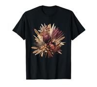 Autumn Dried Protea Pampas Flower Bouquet T-Shirt