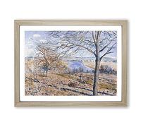 Autumn Effect By Alfred Sisley Classic Painting Framed Wall Art Print, Ready to Hang Picture for Living Room Bedroom Home Office Décor, Oak A3 (46 x 34 cm)