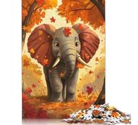 Autumn Elephant Puzzles for Adults 1000 Piece Puzzle for Teenager Age 12 Years Up Christmas Eve Gifts 1000pcs (38x26cm)