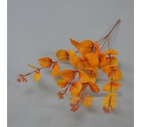 Autumn Eucalyptus Bundle Set 10 Pieces Artificial Floral for Wall Mounted For Home Decor Living Room Balcony Garden Fall Styling (Coke sugar)