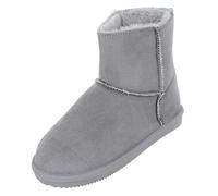 Autumn Faith Ladies Luxury Slipper Boots Ankle Bootees Microsuede Faux Fur Lined