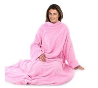 Autumn Faith Snuggle Blanket With Sleeves Wrap Around - Pink (No Pattern)
