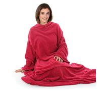 Autumn Faith Snuggle Blanket With Sleeves Wrap Around - Red (No Pattern)