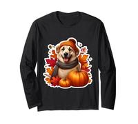 Autumn Fall Anatolian Shepherd Dog Owner Lover Vintage Cute Long Sleeve T-Shirt