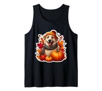 Autumn Fall Anatolian Shepherd Dog Owner Lover Vintage Cute Tank Top