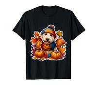 Autumn Fall Bedlington Terrier Dog Owner Thanksgiving Cozy T-Shirt