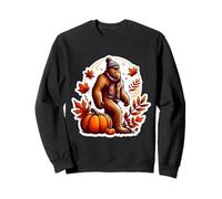 Autumn Fall Big-Foot Sasquatch Big Foot Lover Thanksgiving Sweatshirt