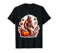 Autumn Fall Big-Foot Sasquatch Big Foot Lover Thanksgiving T-Shirt