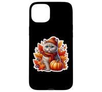 Autumn Fall British Shorthair Cat Owner Thanksgiving Mom Dad Case for iPhone 15 Plus
