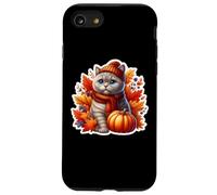 Autumn Fall British Shorthair Cat Owner Thanksgiving Mom Dad Case for iPhone SE (2020) / 7/8