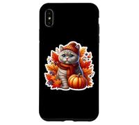 Autumn Fall British Shorthair Cat Owner Thanksgiving Mom Dad Case for iPhone XS Max