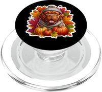 Autumn Fall Brown Dogue de Bordeaux Dog Owner Lover Vintage PopSockets PopGrip for MagSafe