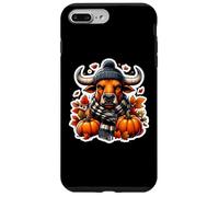 Autumn Fall Bull Lover Thanksgiving Pumpkin Farmer Rancher Case for iPhone 7 Plus/8 Plus