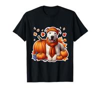 Autumn Fall Dogo Argentino Dog Owner Lover Pumpkin Vintage T-Shirt