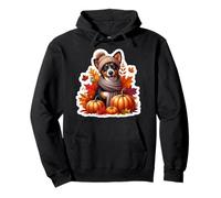 Autumn Fall Lancashire Heeler Dog Owner Thanksgiving Mom Dad Pullover Hoodie