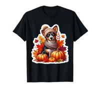Autumn Fall Lancashire Heeler Dog Owner Thanksgiving Mom Dad T-Shirt