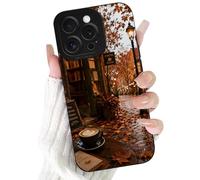 Autumn Fall Maple Leaf Phone Case for Samsung Galaxy A03s 4G 6.5" | Autumn Maple Leaves Coffee Aesthetic Design Cover Soft Silicone Full Camera Lens Shockproof Phone Cases for Women Girls Funda