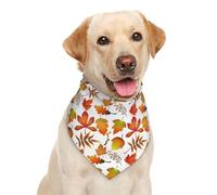 Autumn Fall Maple Leaves Harvest Dog Bandana Scarf Triangle Bibs Pet Accessories Cat Kerchief