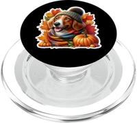Autumn Fall Nederlandse Kooikerhondje Dog Owner Thanksgiving PopSockets PopGrip for MagSafe