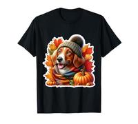 Autumn Fall Nederlandse Kooikerhondje Dog Owner Thanksgiving T-Shirt
