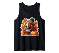 Autumn Fall Nederlandse Kooikerhondje Dog Owner Thanksgiving Tank Top