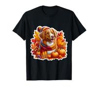 Autumn Fall Nova Scotia Duck Tolling Retriever Dog Owner Mom T-Shirt