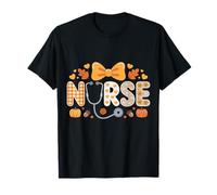 Autumn Fall Nurse Shirt Women Pumpkin Thankful Nurse Life T-Shirt