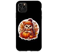 Autumn Fall Owl Bird Lover Thanksgiving Pumpkin Leaves Cute Case for iPhone 11 Pro Max