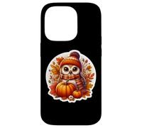 Autumn Fall Owl Bird Lover Thanksgiving Pumpkin Leaves Cute Case for iPhone 14 Pro